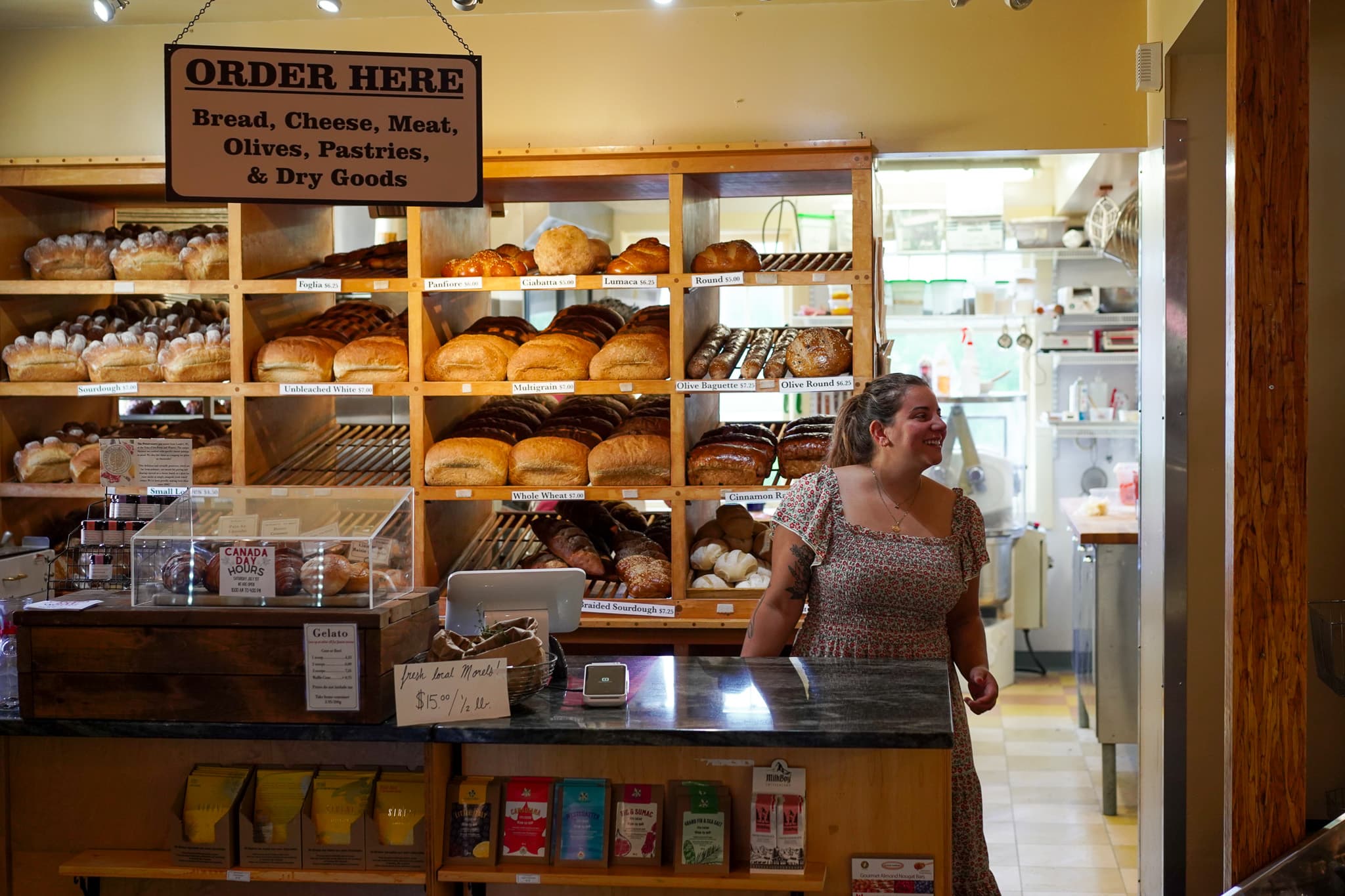 Staff at Ottavio ready to help at the cheese counter
