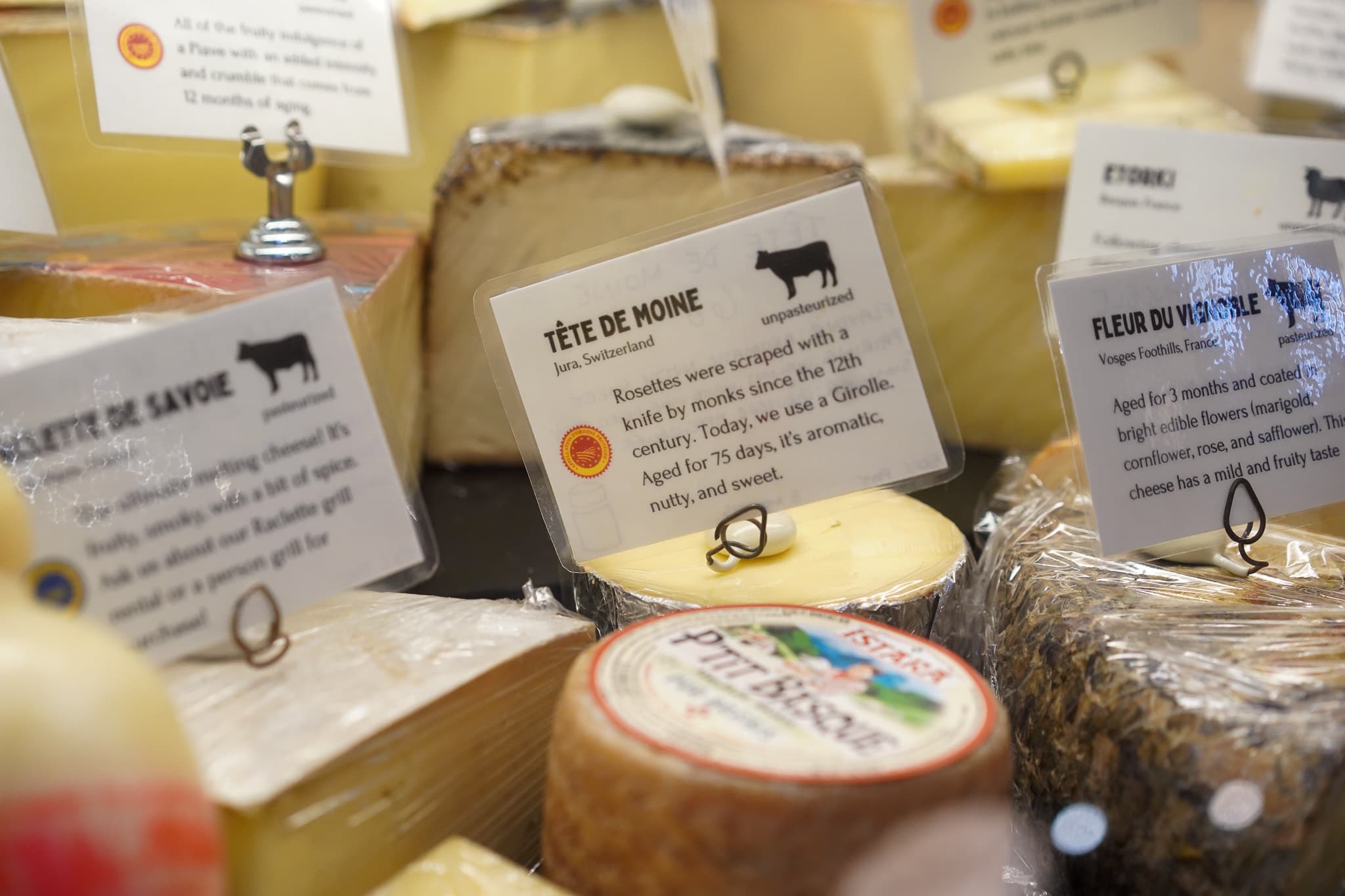Cheese counter at Ottavio